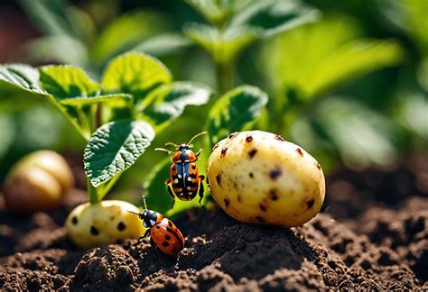 Pommes de terre infestées de doryphores
