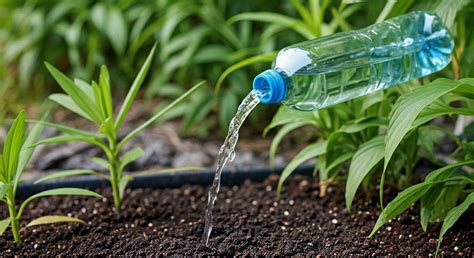 Exemples d'arrosage avec bouteilles en plastique