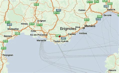 Carte géographique de la région de Brignoles mettant en évidence les zones de culture de la prune