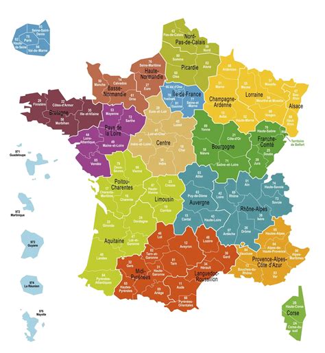 Carte de la région avec des points d'intérêt pour la recherche