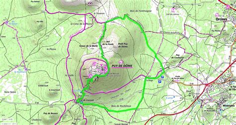 Carte interactive des sentiers de randonnée entre Puy Aillaud et Le Villard