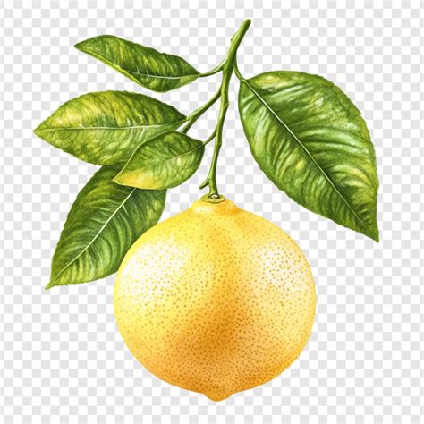 Photo macro d'un citron mûr sur sa branche