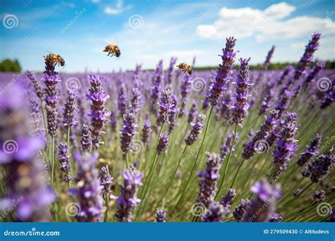 Illustration d'un gattilier en pleine floraison avec des abeilles