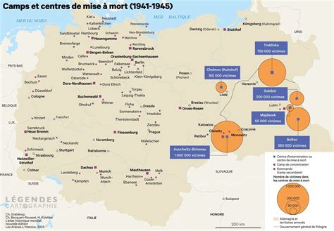 Schéma de l'emplacement des camps et chemins importants