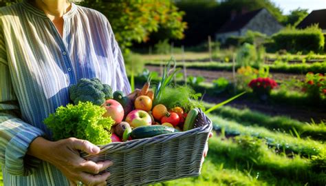 Une personne travaillant dans un potager, montrant des mains terreuses et des légumes fraîchement récoltés