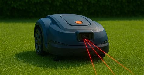 Schéma de navigation d'un robot tondeuse utilisant le Lidar