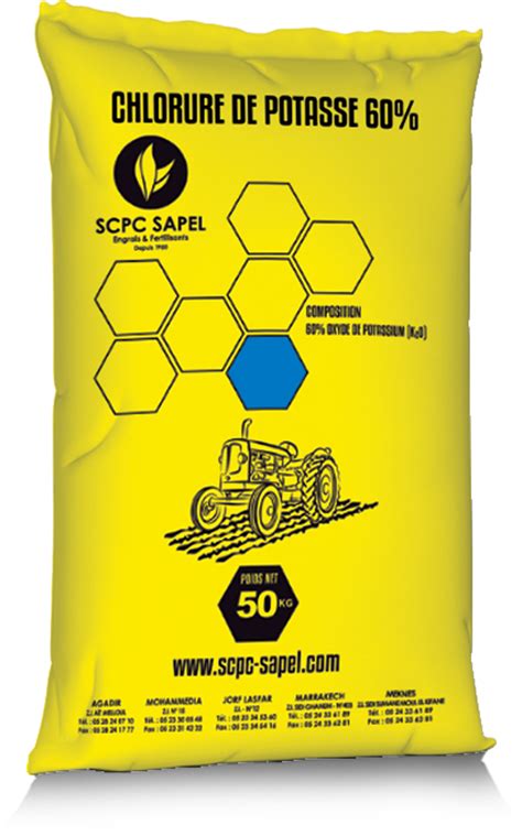 Photo montrant un big bag de 600 kg de chlorure de potasse sur une exploitation agricole