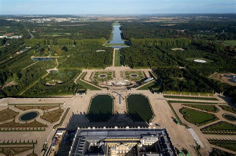 Vue panoramique des jardins de Versailles