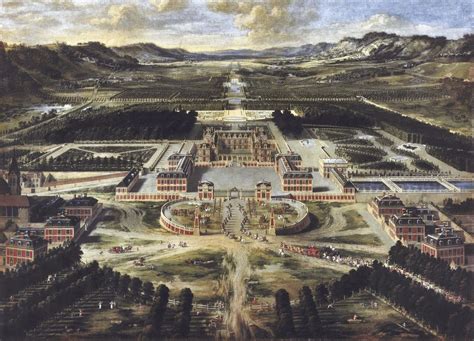 Plan des jardins de Versailles au XVIIe siècle