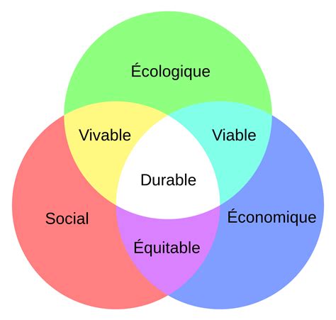 Schéma conceptuel des trois piliers de la durabilité en agriculture : agro-écologie, économie et socio-territorialité