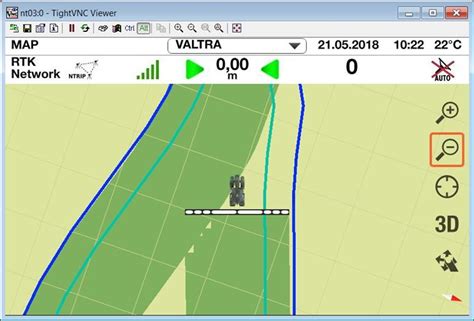 Interface de contrôle GPS montrant la gestion des tronçons et le recouvrement