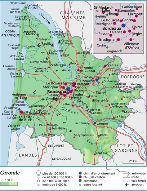 Carte des exploitations maraîchères en Sud Gironde