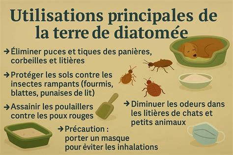 Illustration montrant l'application de terre de diatomée sur un chemin de fourmis