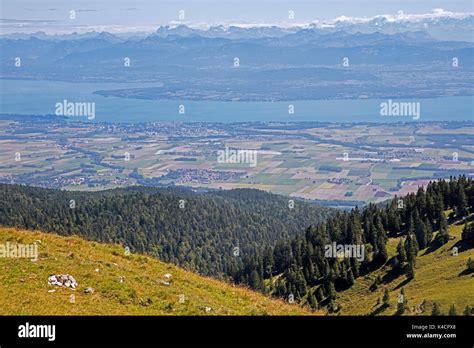 Scenic view of the Dole du Jura mountain