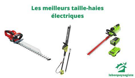 Comparaison visuelle des types de taille-haies (électrique, batterie, thermique)