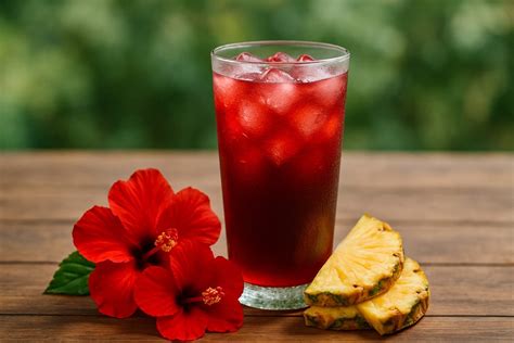Ingrédients pour une boisson à l'hibiscus et au gingembre : fleurs d'hibiscus, gingembre, sucre, citron vert