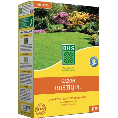 Infographie comparant les différents types de mélanges de gazons (rustique, sport, ornemental)