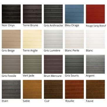 Nuancier de couleurs terre pour bardage bois