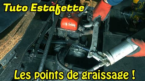 Photo montrant le graissage des points de pivot de la biellette d'embrayage