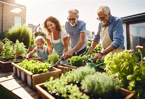 personne jardinant dans un potager urbain