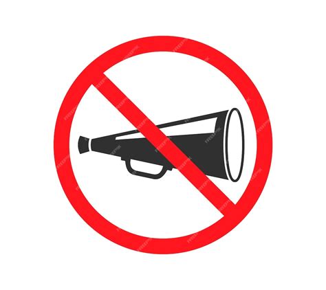 signe d'interdiction de bruit