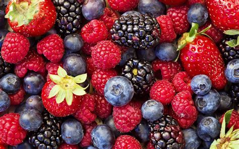 Assortiment de petits fruits rouges