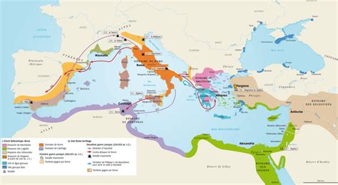 Carte historique montrant la répartition des figuiers dans le bassin méditerranéen antique