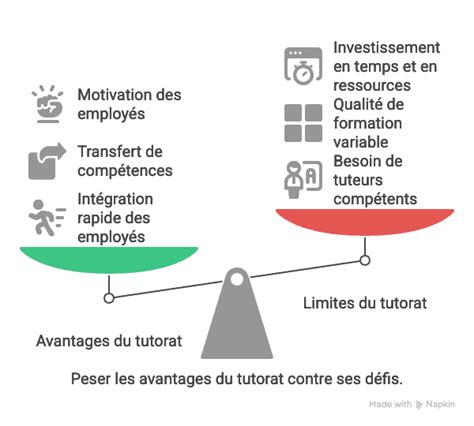 Infographie comparant les bénéfices du tutorat pour l'entreprise, le tuteur et l'apprenant