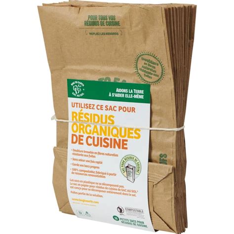 Sacs de compost prêts à être livrés