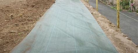 Comparaison visuelle entre toile de paillage et feutre géotextile