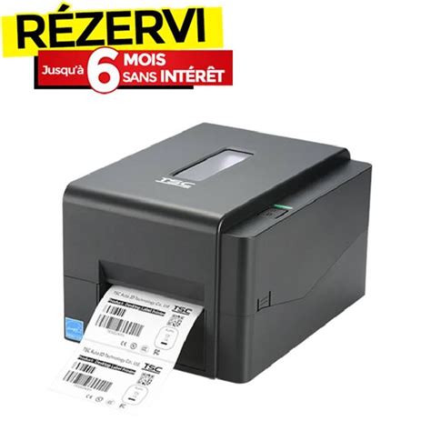 Imprimante d'étiquettes à transfert thermique en action
