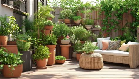 Un jardin intérieur organisé avec des plantes en pots