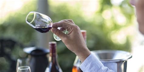 Dégustation d'un verre de vin rouge dans un cadre professionnel
