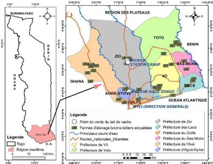 Carte de la région montrant Menton et Salernes