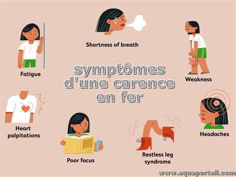 Tableau comparatif des symptômes de carence et d'excès d'eau
