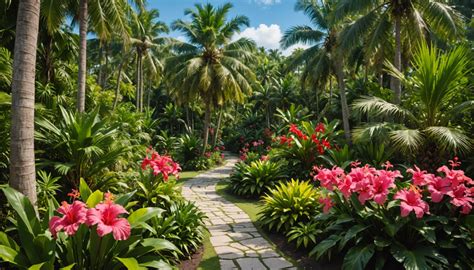 palmiers majestueux dans un jardin