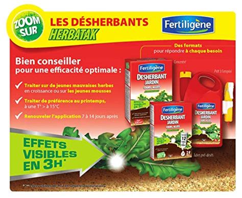 Infographie sur les avantages du désherbant Fertiligène