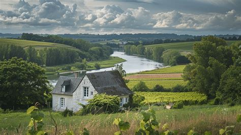 Paysage rural typique de la région Centre-Val de Loire