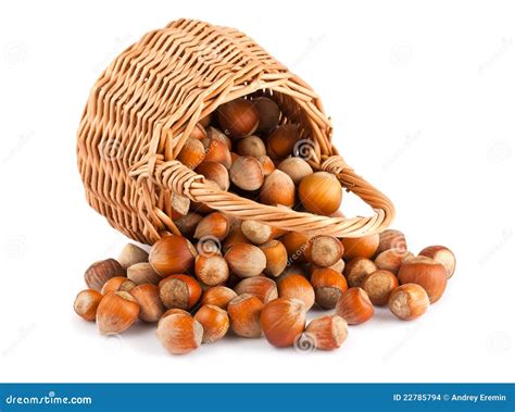 Noisettes dans un panier