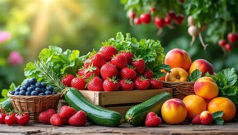 Fruits et légumes tuteurés