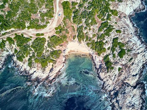 Vue aérienne de Pelouse Plage et de la Dordogne