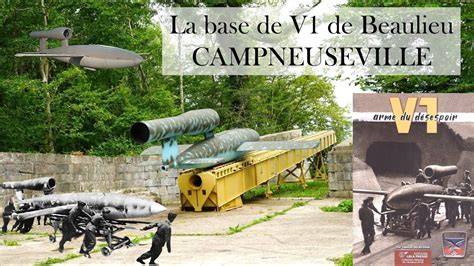 Vestiges de la base de lancement V1 à Bachimont