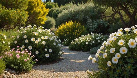 Ciste dans un jardin méditerranéen