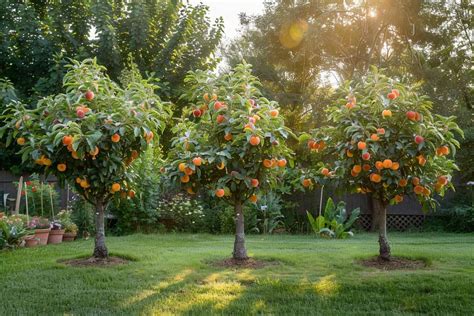 Arbre fruitier en fleurs dans un jardin