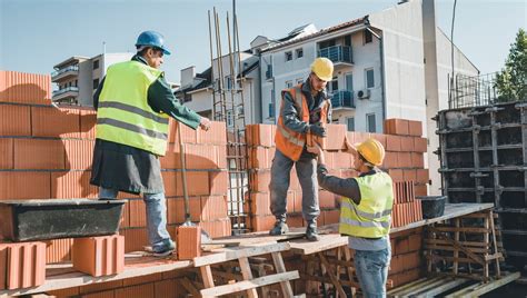 Ouvriers du BTP sur un chantier