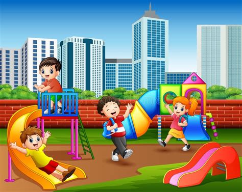 illustration d'enfants jouant dans un jardin