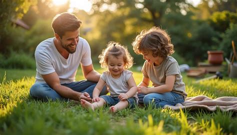 Photo illustrative montrant une famille profitant d'un après-midi ensoleillé sur une pelouse dense