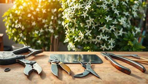 Outils de taille pour jasmin