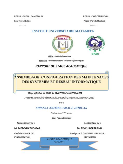 importance de la couverture d'un document académique