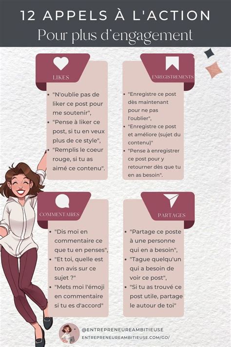 Exemples d'appels à l'action